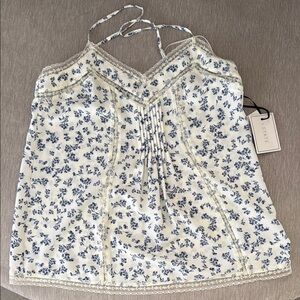 NWT 1. STATE Blue and White Camisole